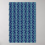 Blaue Kreise Poster
