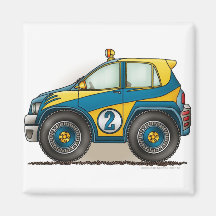 Blaue Kundgebungs-Auto-Magneten