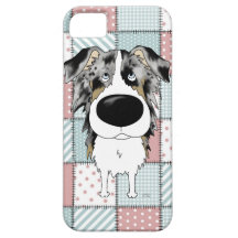 Blaue Merle Australier-Steppdecke Schutzhülle Fürs iPhone 5