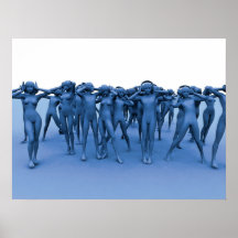 Blaue Musik Plakate