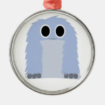 Blaue Pelzmonster-Verzierung Weihnachtsornament