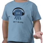 Blaue Quallen DJ geboren, wildes T-Shirt zu sein