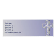 Blaue quere christliche kundenspezifische Visitenk