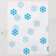 Blaue Schneeflocken fertigen mich besonders an Flyer