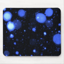 Blaue Schneeflocken Mauspad