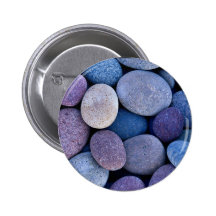 Blaue Steinfelsen Anstecknadelbutton