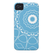 Blaue Strudel Mandalamuster iphone Hüllen iPhone 4 Case-Mate Hüllen