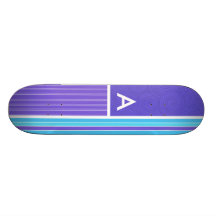 Blaue u. lila Streifen Personalisiertes Deck