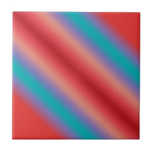 Blaue und rote Farbneonharmonie Fliese
