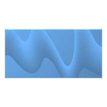 Blaue Wellen-abstrakter Bild-Entwurf Photokarten