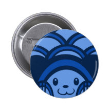 Blauer Bärn-Knopf Button