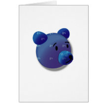 Blauer blauer Bär Karten
