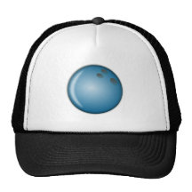 Blauer Bowlings-Ball Kultkappe