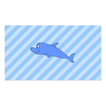 Blauer Delphin Visitenkarten Vorlage