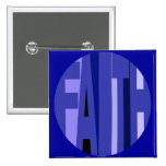Blauer Glauben-Knopf Button