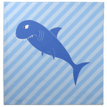 Blauer Haifisch Bedruckte Servietten