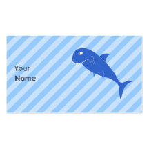 Blauer Haifisch Visitenkarten Vorlagen