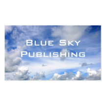 Blauer Himmel-Wolken - StandardVisitenkarte