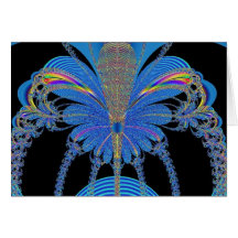 Blauer König Butterfly Karten