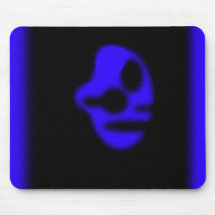 Blauer Kopf Mauspads