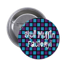 Blauer/lila Schach-Knopf Anstecknadelbutton