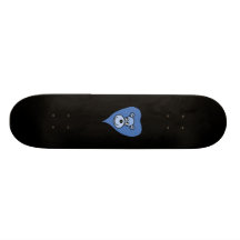 Blauer Löwe-Cartoon Bedrucktes Skateboard