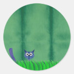 BLAUER MIEZEKATZE Aufkleber