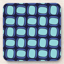 Blauer Mitternachtskasten Untersetzer