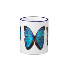 Blauer morpho Schmetterling Teetassen