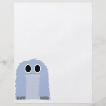 Blauer Pelzmonster-Flyer
