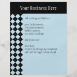 Blauer Rauten-Flyer