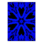 Blauer Schädel-DrehkreuzPic Karte