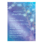 Blauer Schimmer-niedliche Winter-Brautparty-Einlad