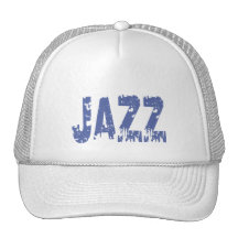 BLAUER SCHMUTZ-ART-JAZZ-TEXT KULTMÜTZE