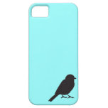 Blauer Schwalbenvogel Spatzen-Silhouette Chic iPhone 5 Etui