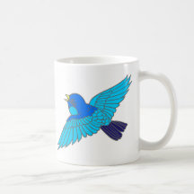 Blauer Spatz Tee Haferl