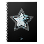 Blauer Stern-Notizbuch