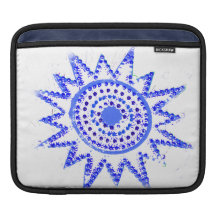 Blauer Sun im Licht-Schmutz-Ausschnitt Sleeves Für iPads