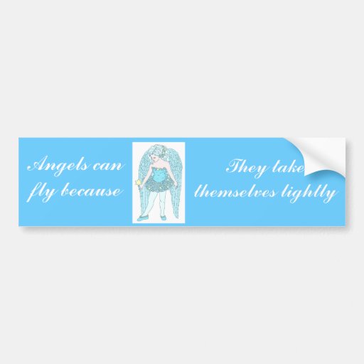 Blauer Weihnachtsengel Auto Sticker