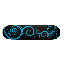 Blauer Wirbel Skateboard Bretter
