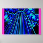 Blauer Wolken-Regenbogen Plakate