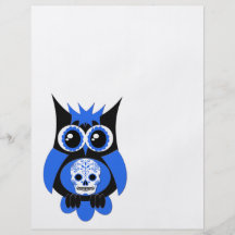 Blauer Zuckerschädel-Eulen-Flyer