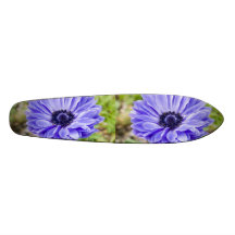Blaues Aster-Skateboard Skateboarddeck