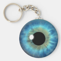 Blaues Augen-Iris-Augapfel-coole kundenspezifische Schlüsselanhänger
