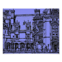 Blaues Biltmore Detail Photographien