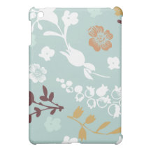 Blaues Blumenmuster girly Chic Mod der Frühlings-B Schutzhülle Fürs iPad Mini
