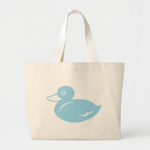 Blaues Ducky Leinentaschen
