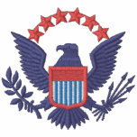 Blaues Eagle Bestickte Polos