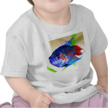 Blaues Fische Hemd