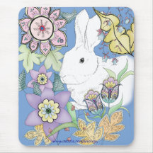 Blaues Kaninchen Mousepad